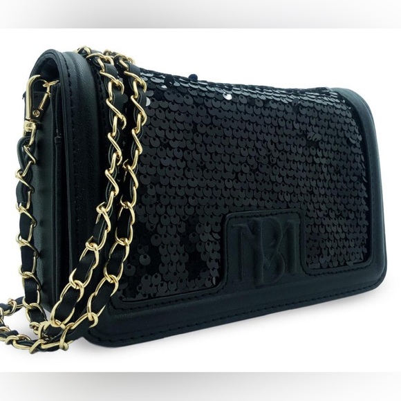 Badgley Mischka Sequin Crossbody Bag NWT - Picture 2 of 10
